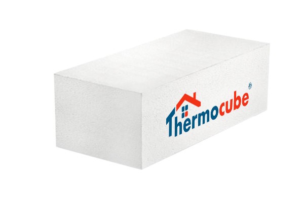 Газосиликатный блок Thermocube КЗСМ плотностью D600, шириной 400 мм, длиной 600 мм, высотой 200 мм.