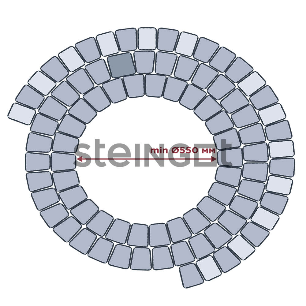 Тротуарная плитка Классика Арко "Caramello" 60мм, STEINGOT